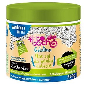 GELATINA TO DE CACHOS SUPER DEFINICAO SALONLINE 550G (VERDE)