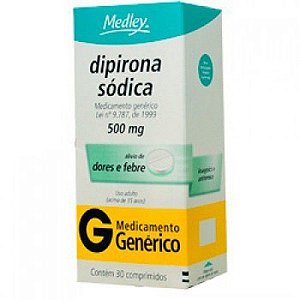 DIPIRONA 500MG 30CPR (MEDLEY)