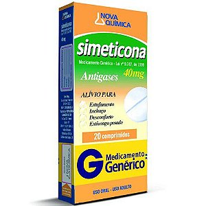 SIMETICONA 40mg 20cpr - Nova Quimica