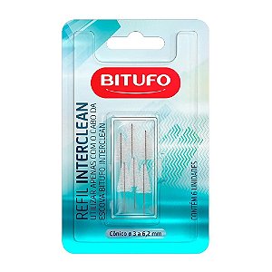 REFIL  INTERDENTAL BITUFO INTERCLEAN CONICO 3 A 6,2MM C/6UNI