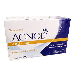 ACNOL SABONETE ENXOFRE E ACIDO SALICILICO 80G - ARTE NATIVA