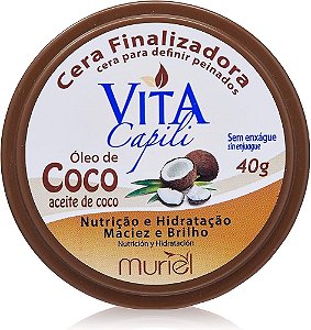 CERA FINALIZADORA MURIEL VITA CAPILI 40G COCO