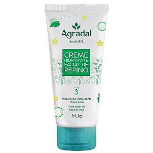 CREME HIDRATANTE FACIAL AGRADAL PEPINO 60G (FASE 3)