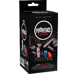 Kit Fetiche Prudence Preservativo + Gel Lubrificante + Jogo