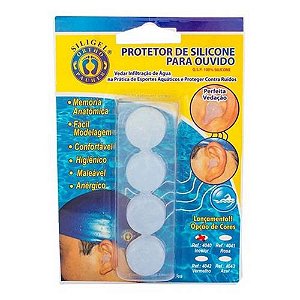 Protetor de ouvido de Silicone Action Sport 4un