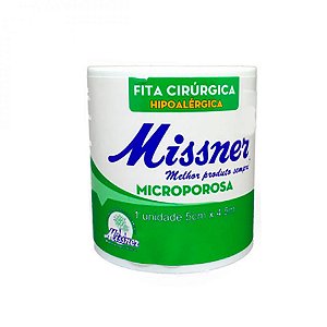 FITA MICROPOROSA MISSNER 5CM X 4,5M