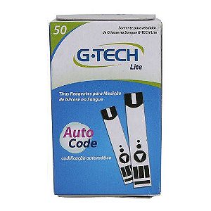 TIRAS G-TECH LITE AUTO CODE  50UN TIRAS REAGENTES