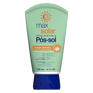 HIDRATANTE E POS SOL MAX SOLAR C/ UREIA E HORTELA 120ML