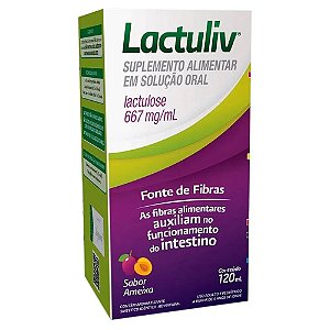 LACTULIV SOLUÇÃO ORAL SABOR AMEIXA 120ML