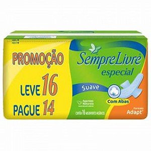 ABS SEMPRE LIVRE ADAPT SUAVE C/ ABAS C/ 16