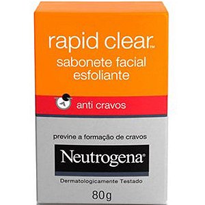 Neutrogena Rapid Clear Sabonete Esfoliante anti-cravos 80gr