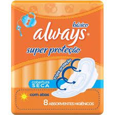 Abs Always Super Proteção  Seca c/ Abas c/ 8
