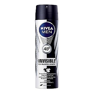 DESODORANTE NIVEA AEROSOL 150ML  INVISIBLE BLACK WHITE CLEAR