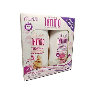 kit Muriel Sabonete Intimo Tradicional e Floral 200ml cada