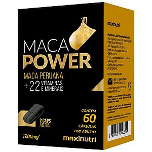 MACA PERUANA POWER 1200MG 60CAPS MAXINUTRI