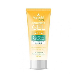 SABONETE GEL FACIAL AGRADAL 150ML PELES OLEOSAS