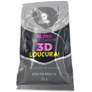 MATIZADOR OURAN GLOSS 3D LOUCURA PRATA 20G