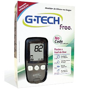 APARELHO MEDIDOR DE GLICOSE G-TECH FREE NOCODE (SO APARELHO)