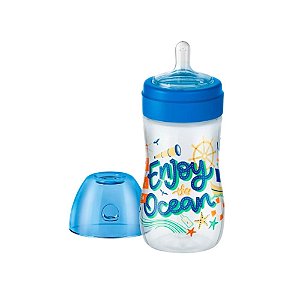 MAMADEIRA LILLO EVOLUTION SILICONE 300ML AZUL COD.628321