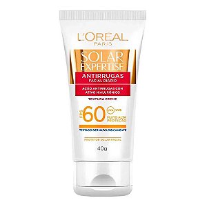 PROTETOR SOLAR LOREAL EXPERTISE FPS 60 ANTIRRUGAS 40G