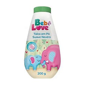 TALCO EM PO BEBE LOVE SUAVE NEUTRO 200ML