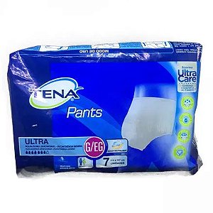 FRALDA GERIATRICA TENA PANTS ULTRA G/EG  C/7 UNIDADES