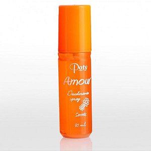Desodorante Poty Spray Feminino 90ml Amour Secrets