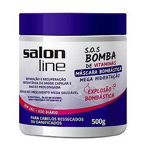 MASCARA SALON LINE SOS BOMBA BOMBASTICO 500G