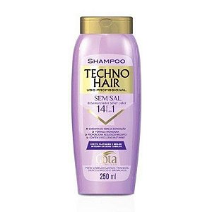 Shampoo Techno Hair sem sal Óleo de Argan 250mL