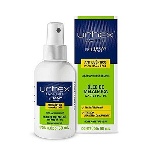 Oleo de Melaleuca - Unhex Spray  Antisseptico 60ML