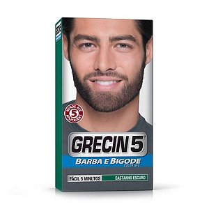 GRECIN 5 BARBA E BIGODE CASTANHO ESCURO  (M-100) 28G