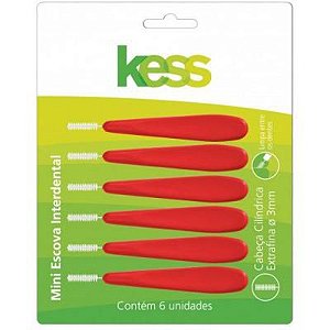 Kess Mini Escova Interdental Cilíndrica Extrafina 3mm