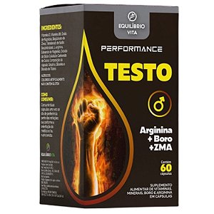 TESTO PERFORMANCE 500MG C/ 60 CAPSULAS EQUILIBRIOVITA