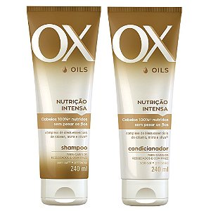 Kit Ox Oils Nutrição Intensa Shampoo 240ml + Condicionador 240ml