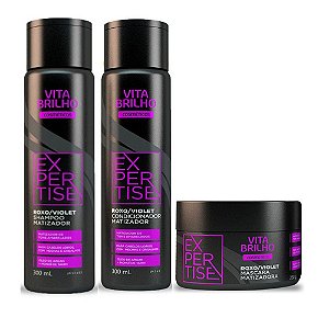 Kit Vita Brilho Expertise Roxo Violet Matizador (3 produtos)