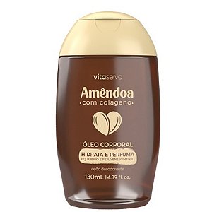 OLEO DE AMENDOA CORPORAL COM COLAGENO VITA SEIVA 130ML