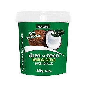 Manteiga Vita Seiva Capilar Óleo de Coco 450g
