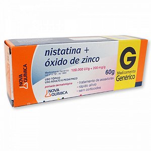 NISTATINA+OXIDO ZINCO POMADA 60G NOVAQUIMICA