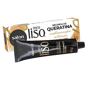 Recarga de Queratina Meu Liso Salon Line 80g Restauração Intensa