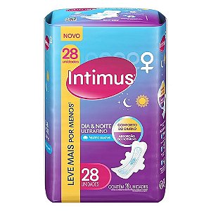 ABSORVENTE INTIMUS DIA&NOITE ULTRAFINO SUAVE 28UN