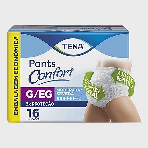 FRALDA TENA PANTS CONFORT G/EG MEGA 16UN