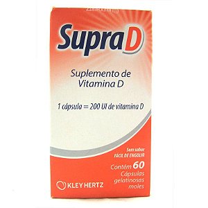 VITAMINA D 200UI - SUPRAD 60 CAPSULAS