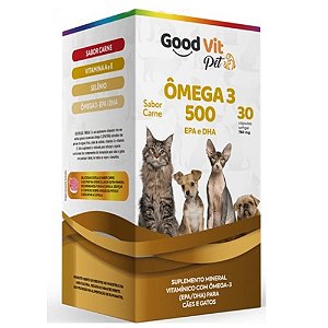 Suplemento Pet Omega 30 cápsulas Good Vit