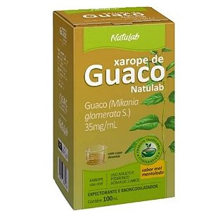 XAROPE DE GUACO 100ML SABOR MEL MENTOLADO NATULAB