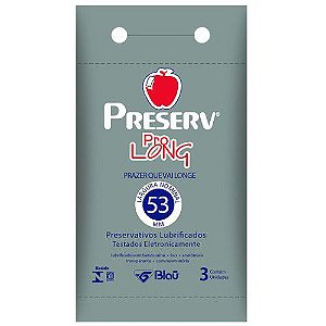 Preservativo Preserv Bolso c/ 3 PRO LONG