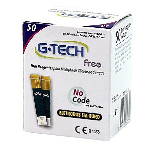 TIRAS G-TECH FREE NO CODE 50UN TIRAS REAGENTES