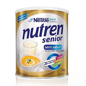 Nutren Senior 26 Vitaminas Sem Sabor 740g - Nestle