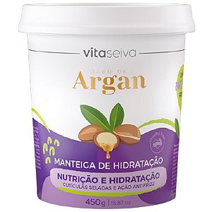 MANTEIGA CAPILAR VITASEIVA OLEO  ARGAN NUTRICAO/HIDRAT.450G