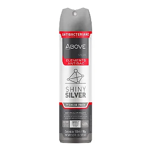 DESODORANTE ABOVE AEROSOL MEN SHINY SILVER 150ML/90G