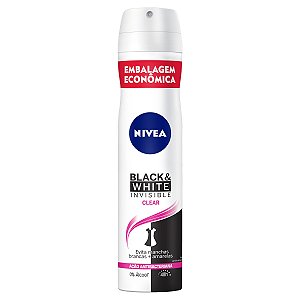 DESODORANTE AEROSOL NIVEA BLACK & WHITE CLEAR 200ML